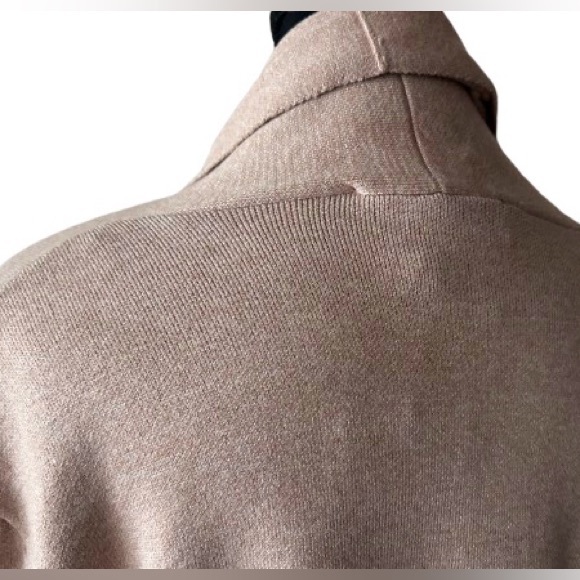 NEW Max Sport Medium Long Cardigan Jacket Tan Nude Faux Fur Designer Coat NWT - Picture 10 of 16